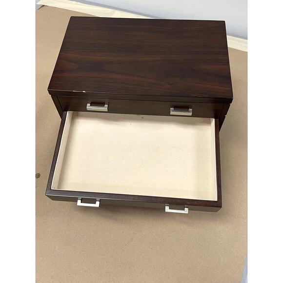 MCM Jewelry Box‎ with 3 drawers and main compartment with mirror - Picture 4 of 8